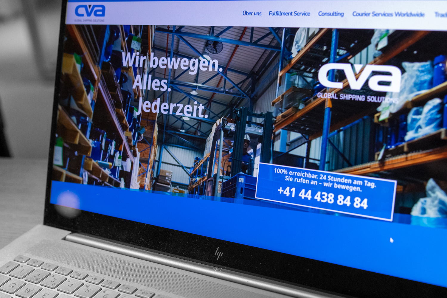 Referenz CVA Webseite